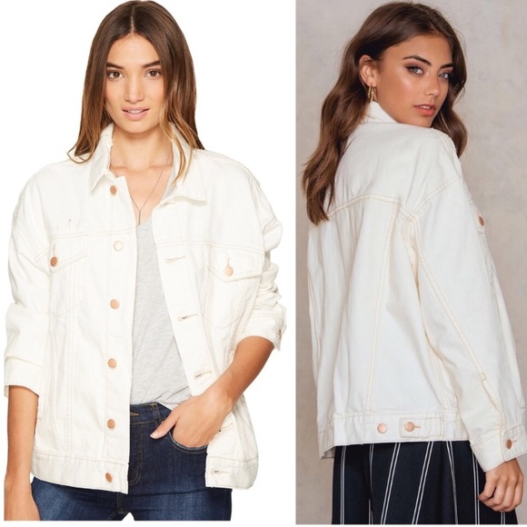 Free People Jackets & Blazers - Free People Denim Trucker Jacket Women's Coat